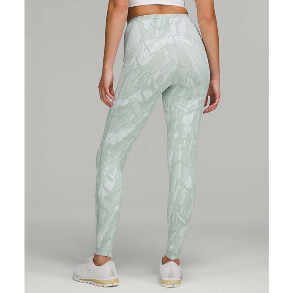 Lululemon Swift Speed High-Rise Tight 28" Reverberate Chevron Jaquard 12 Green - Picture 5 of 8